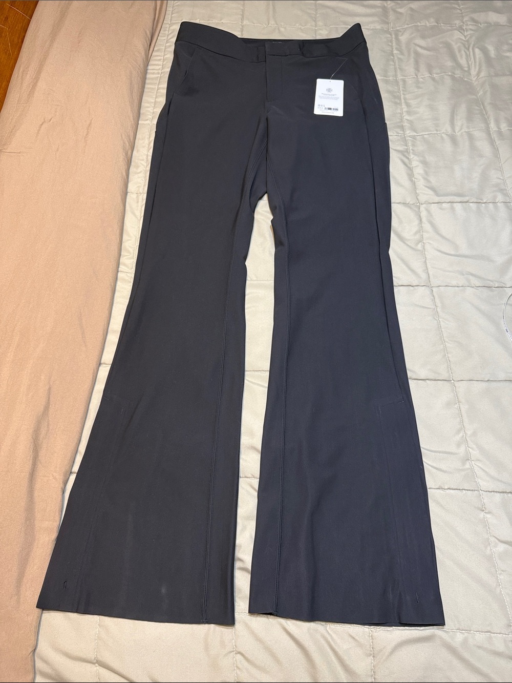 Athleta Black Boot-Cut Flare Pants 14T
